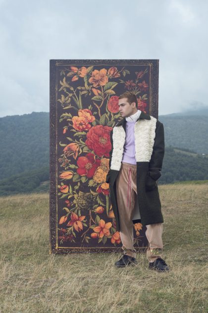 Cable-Knit Cotton Crewneck Sweater