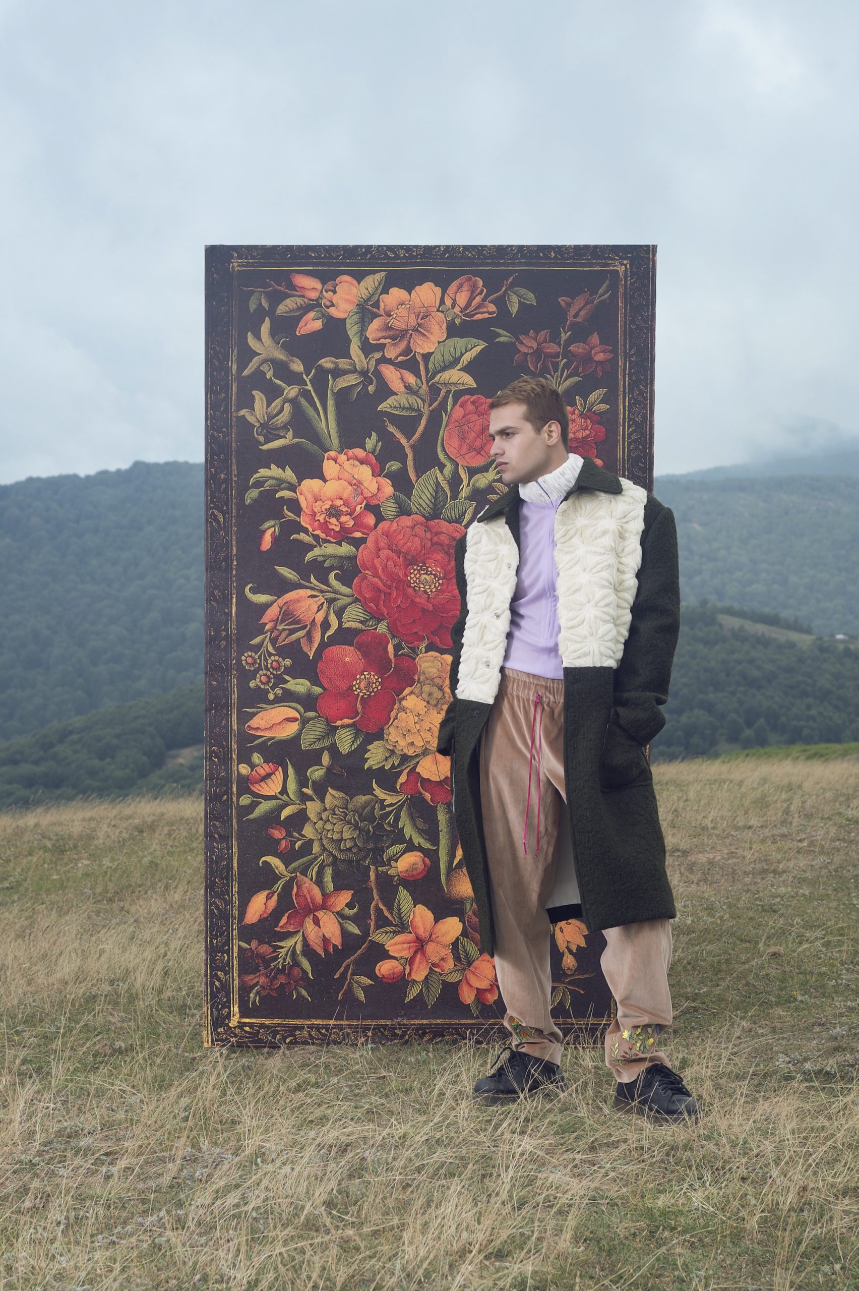 Cable-Knit Cotton Crewneck Sweater