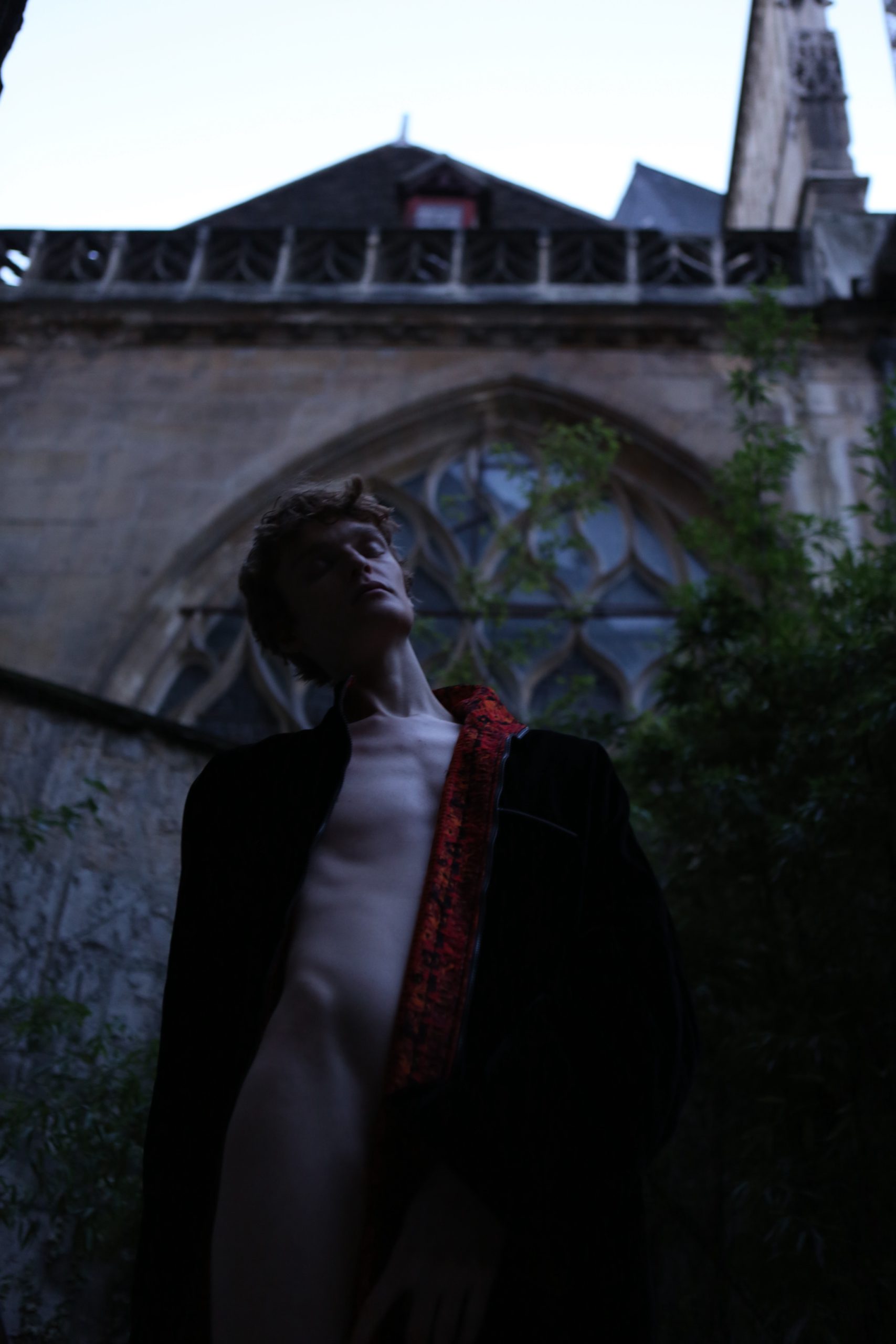 Crimson Ember Jacquard Pullover - Image 2