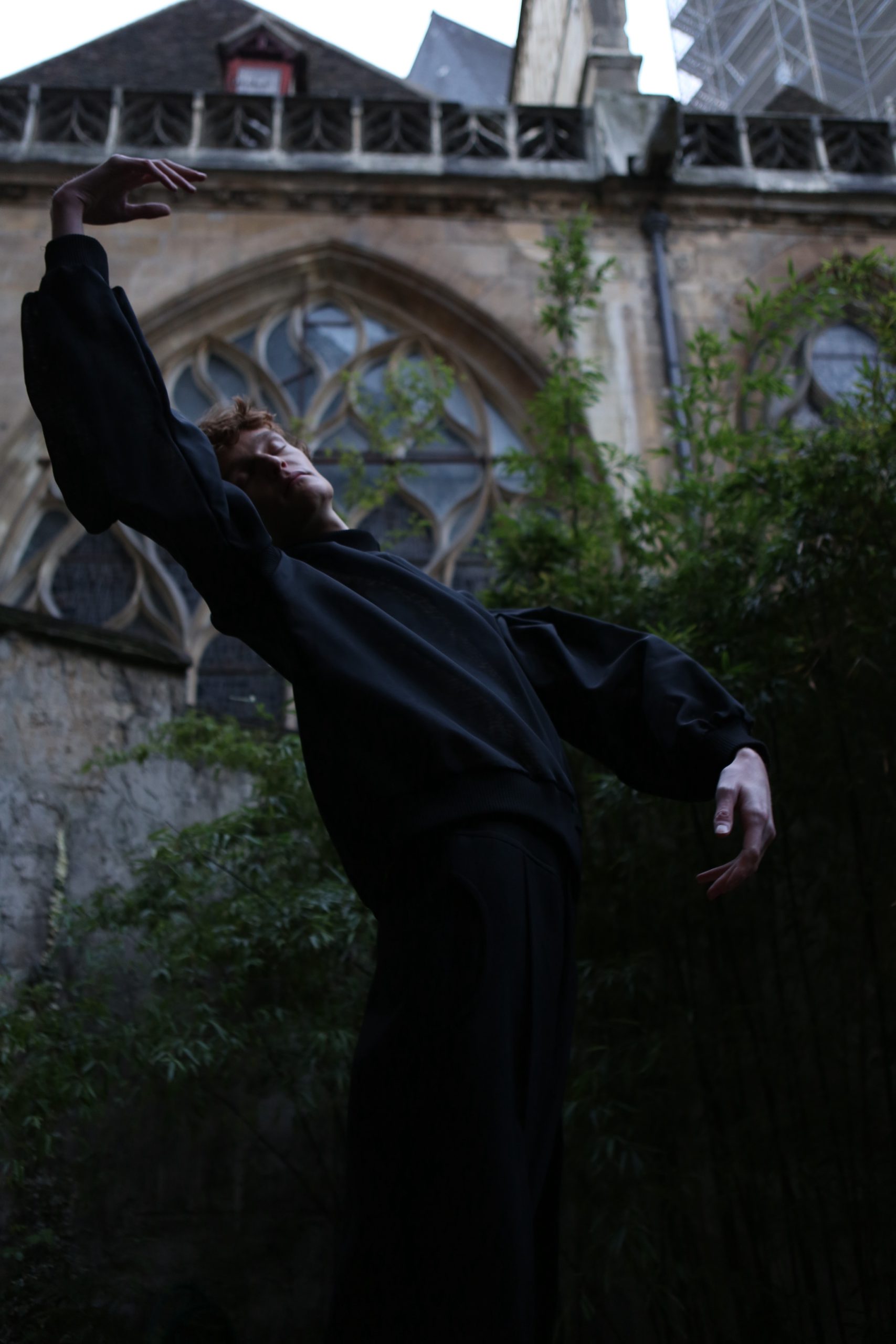 Crimson Ember Jacquard Pullover - Image 5